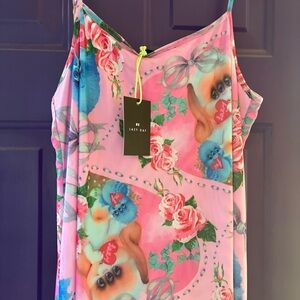 NWT Lazy Oaf Three Eyed Pup Mesh Dress Size Large